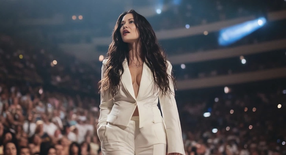 Emily Rivera commanding the stage